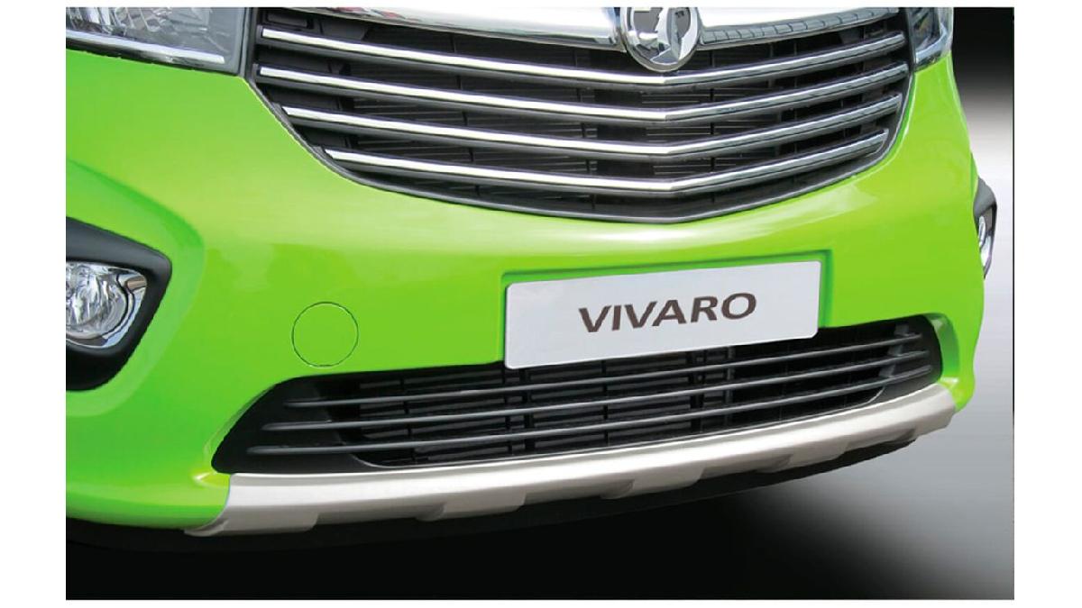 RGM+Spoiler+avant+%27Skid-Plate%27+sur+mesure+pour+Opel+Vivaro+2014-2019+Argent+%28ABS%29